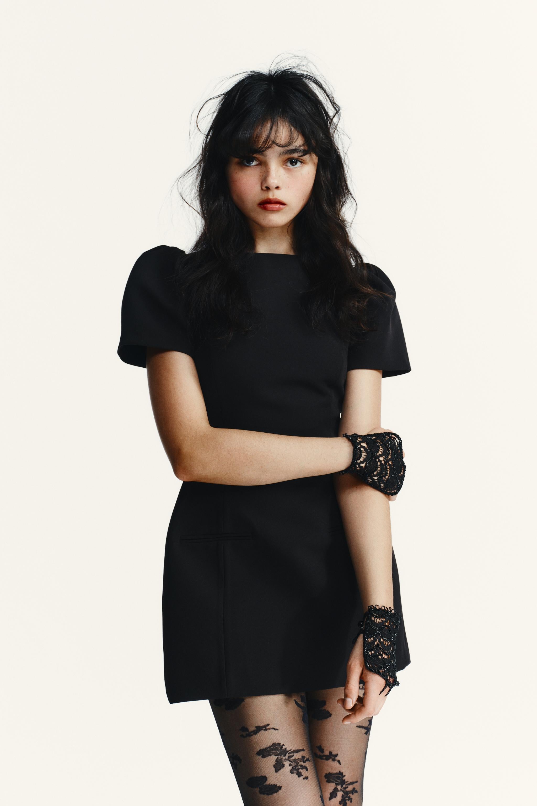 Ciedera Elegant Puff Sleeve Mini Dress