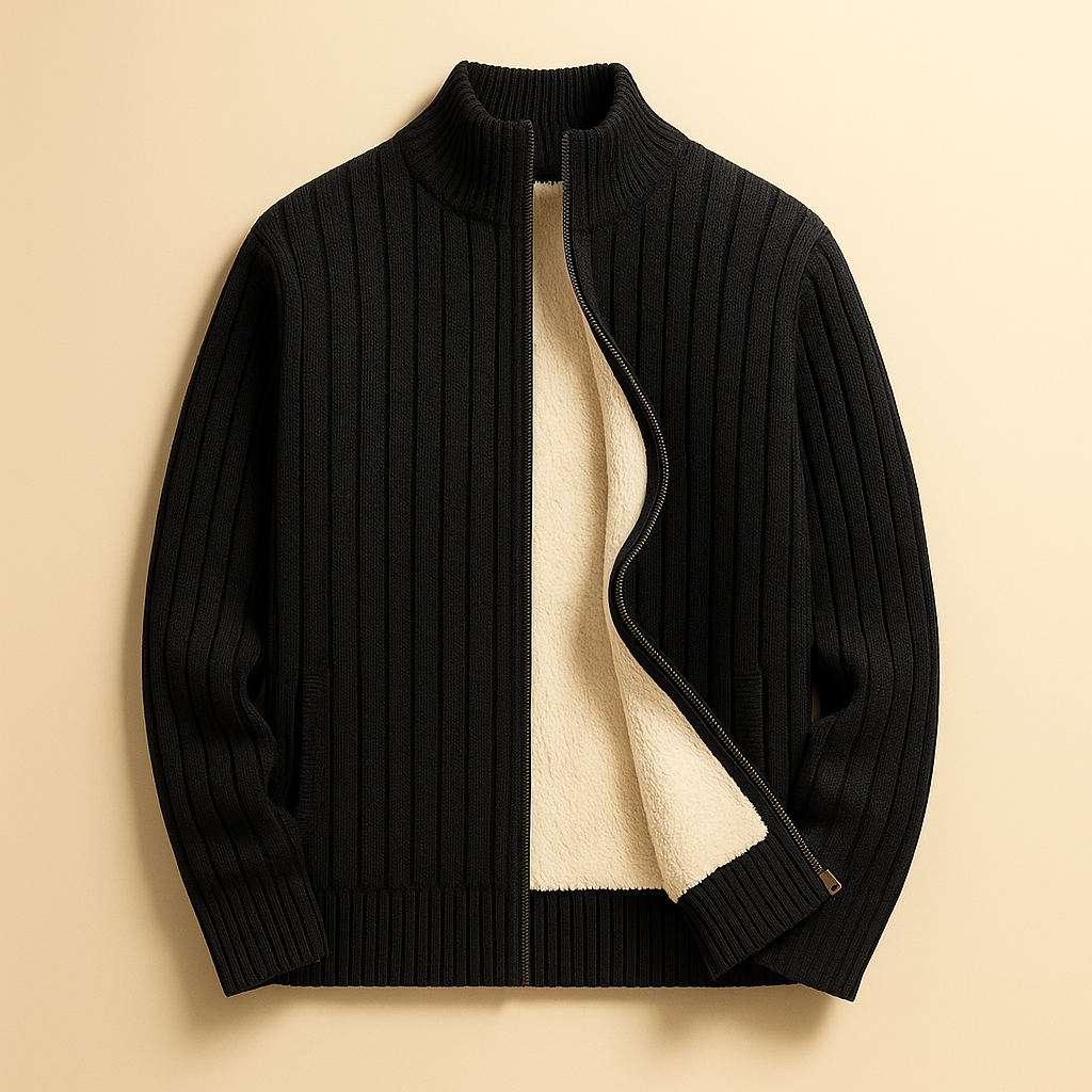 Ciedera Cashmere Zip Cardigan
