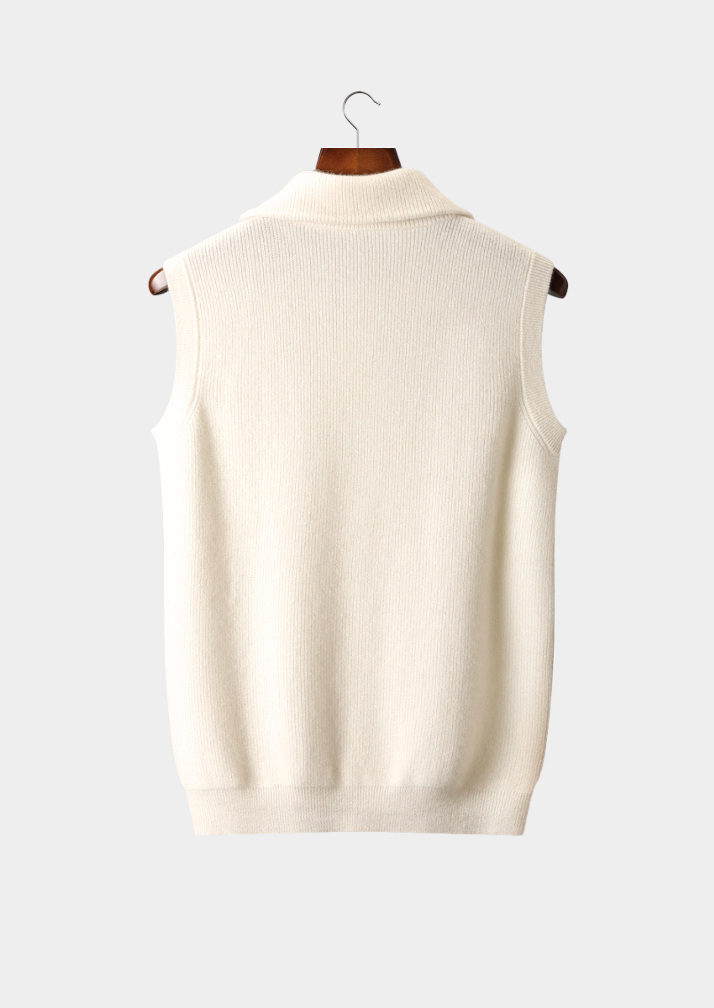 Piero Cashmere Zip-Up Vest