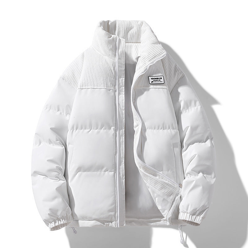 Ribbed Corduroy Puffer Jacket