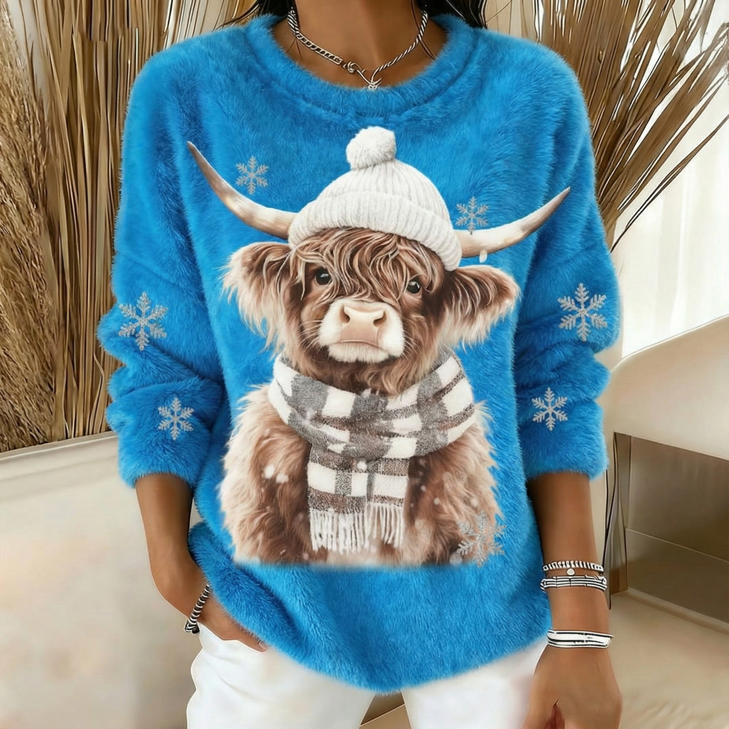 Winter Cozy Highland Sweater