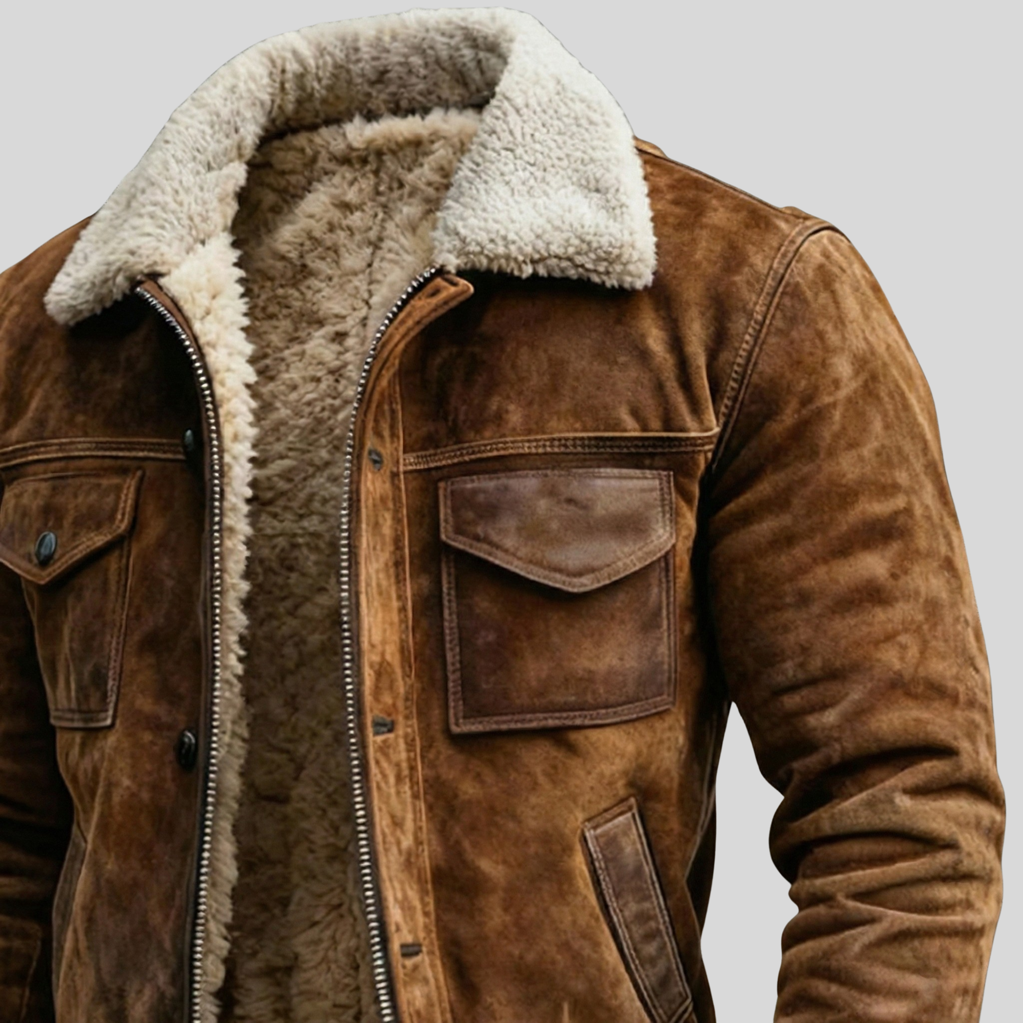 Max Sherpa-Lined Aviator Jacket