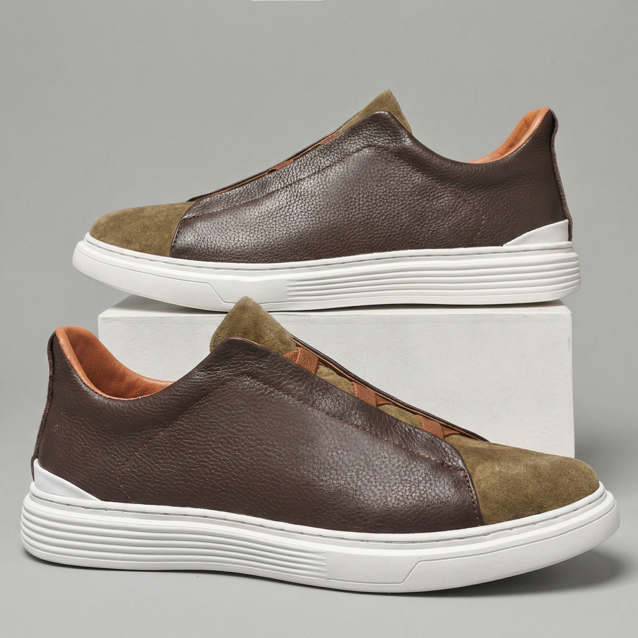 Sebastien Leather & Suede Sneakers