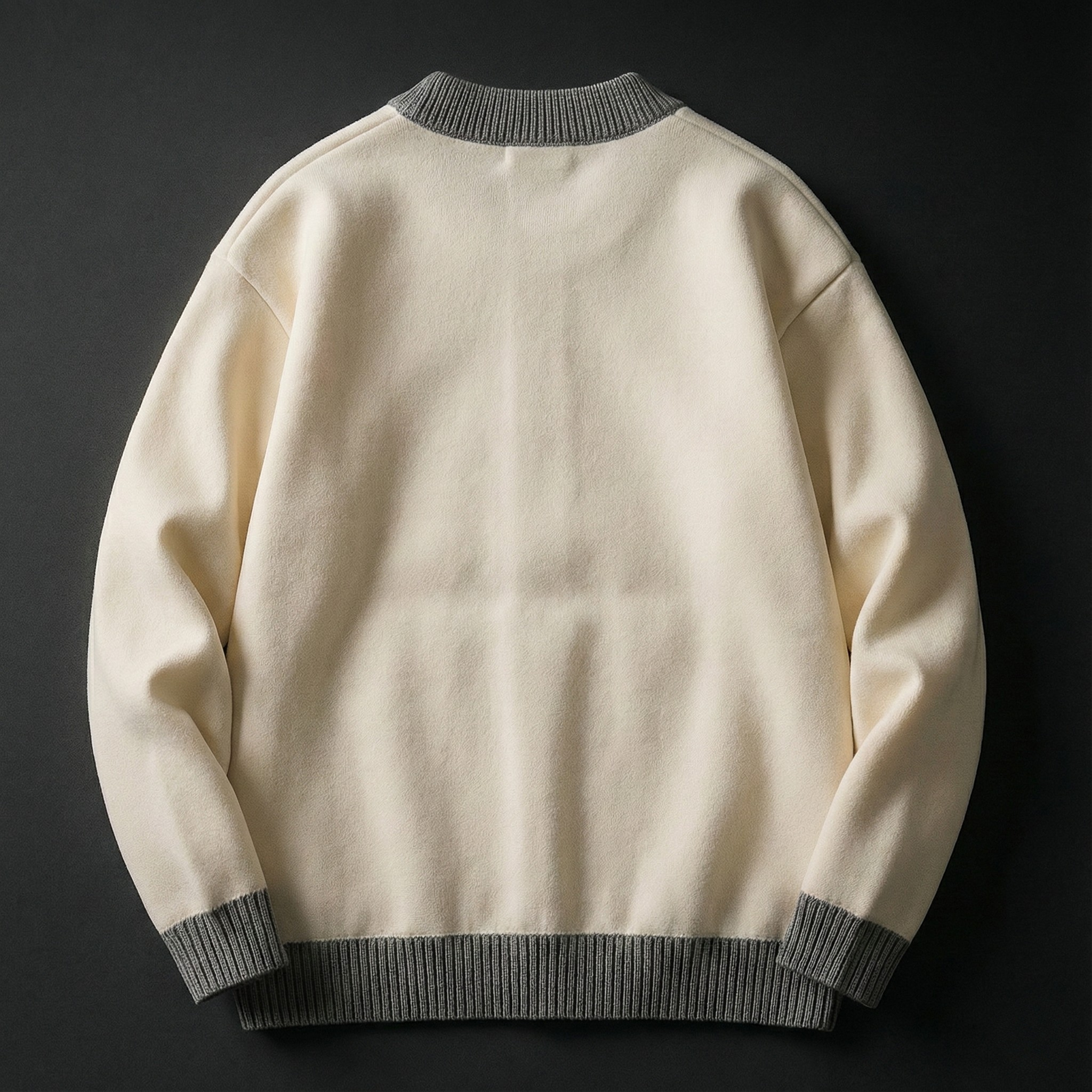 Two-Tone Knit Cardigan