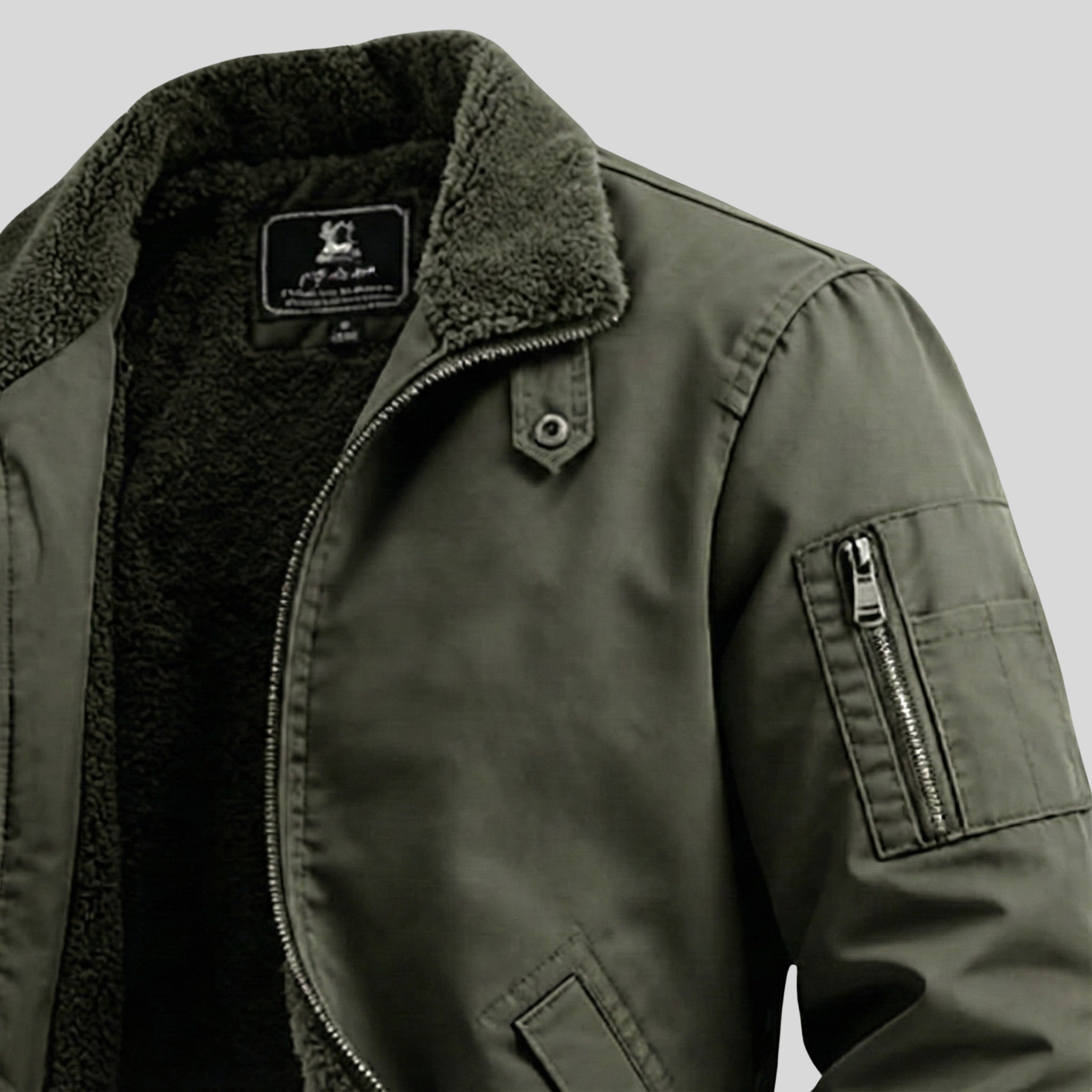 Sherpa-Lined Utility Jacket