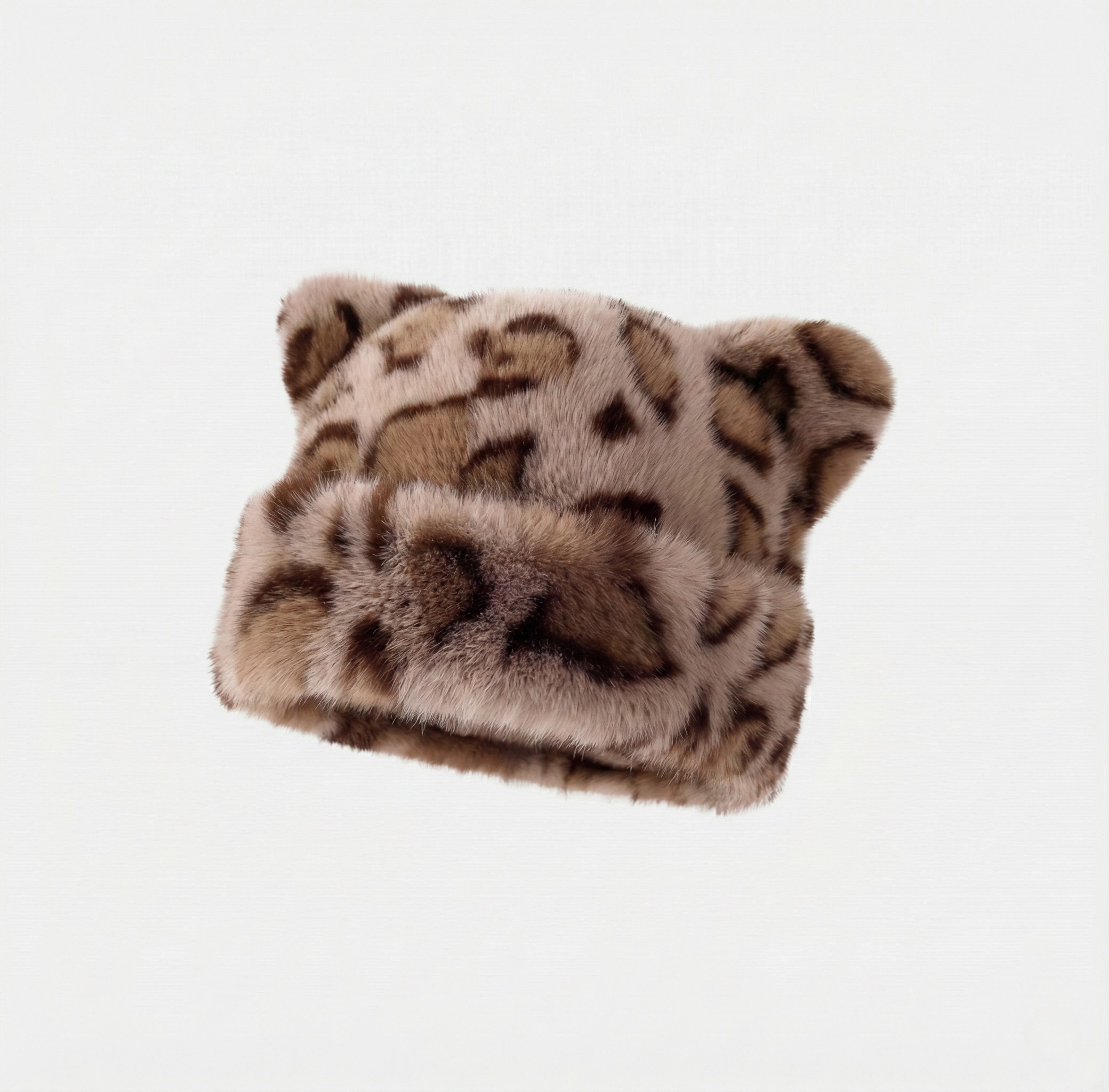 Lucy Leopard Faux Fur Winter Hat