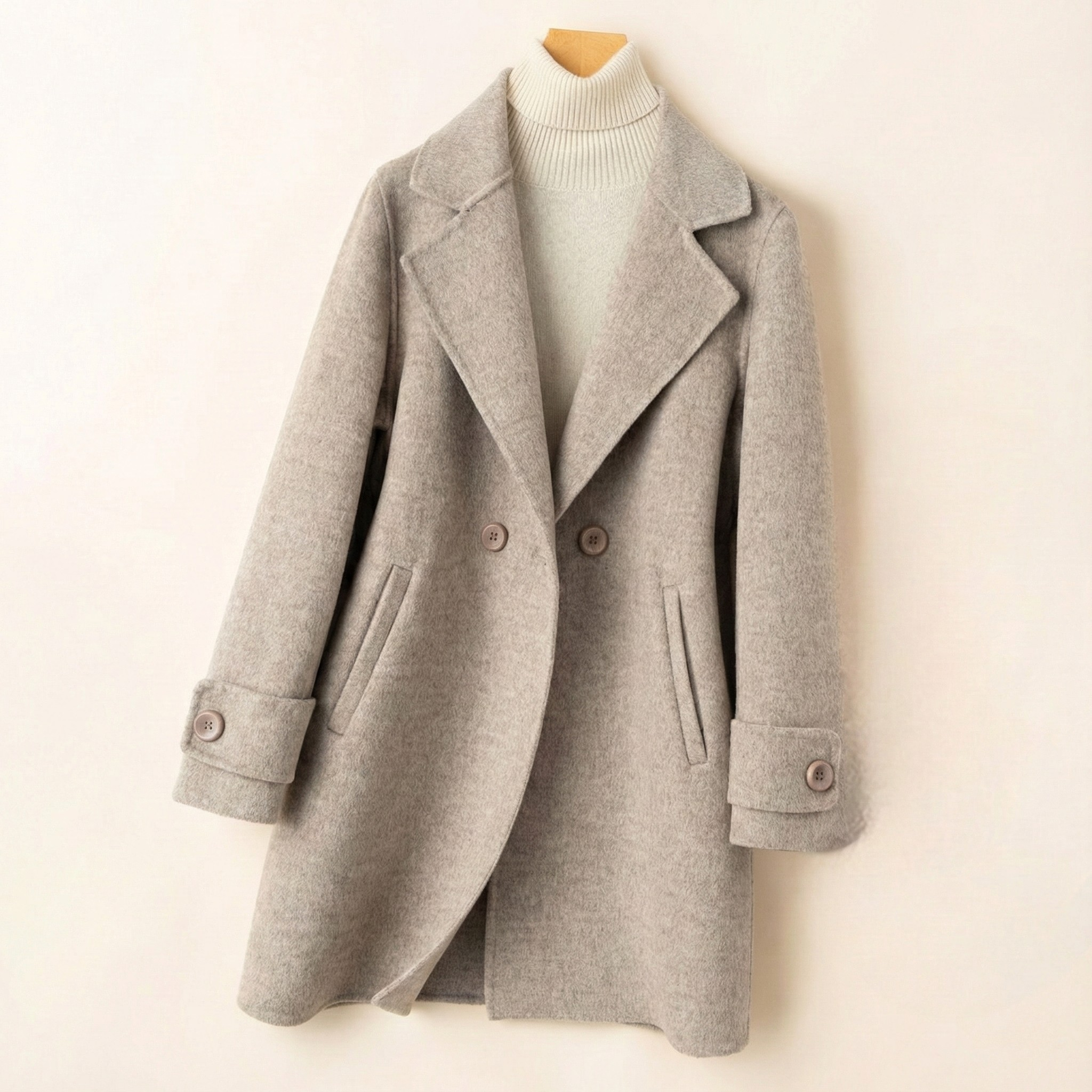 Carina Classic Wool Blend Tailored Coat