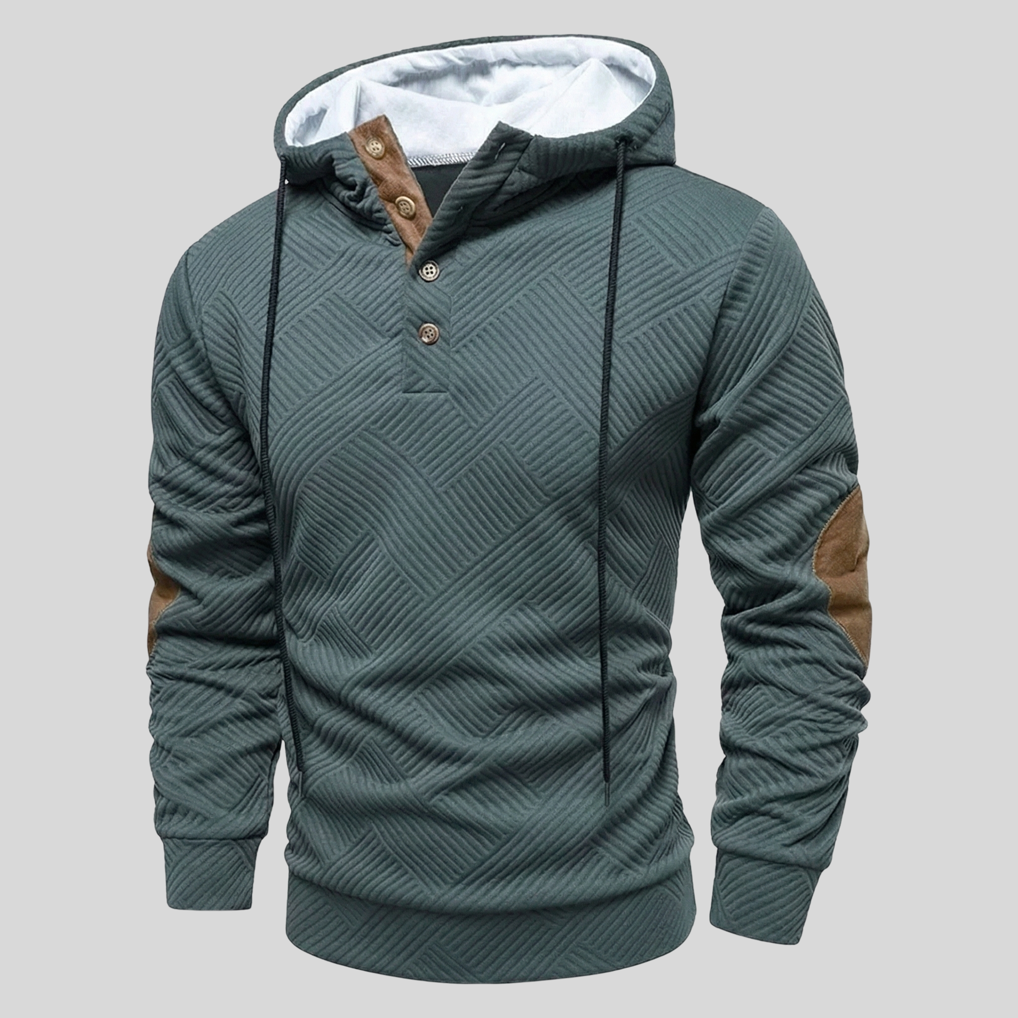 Lugo Textured Hooded Sweater