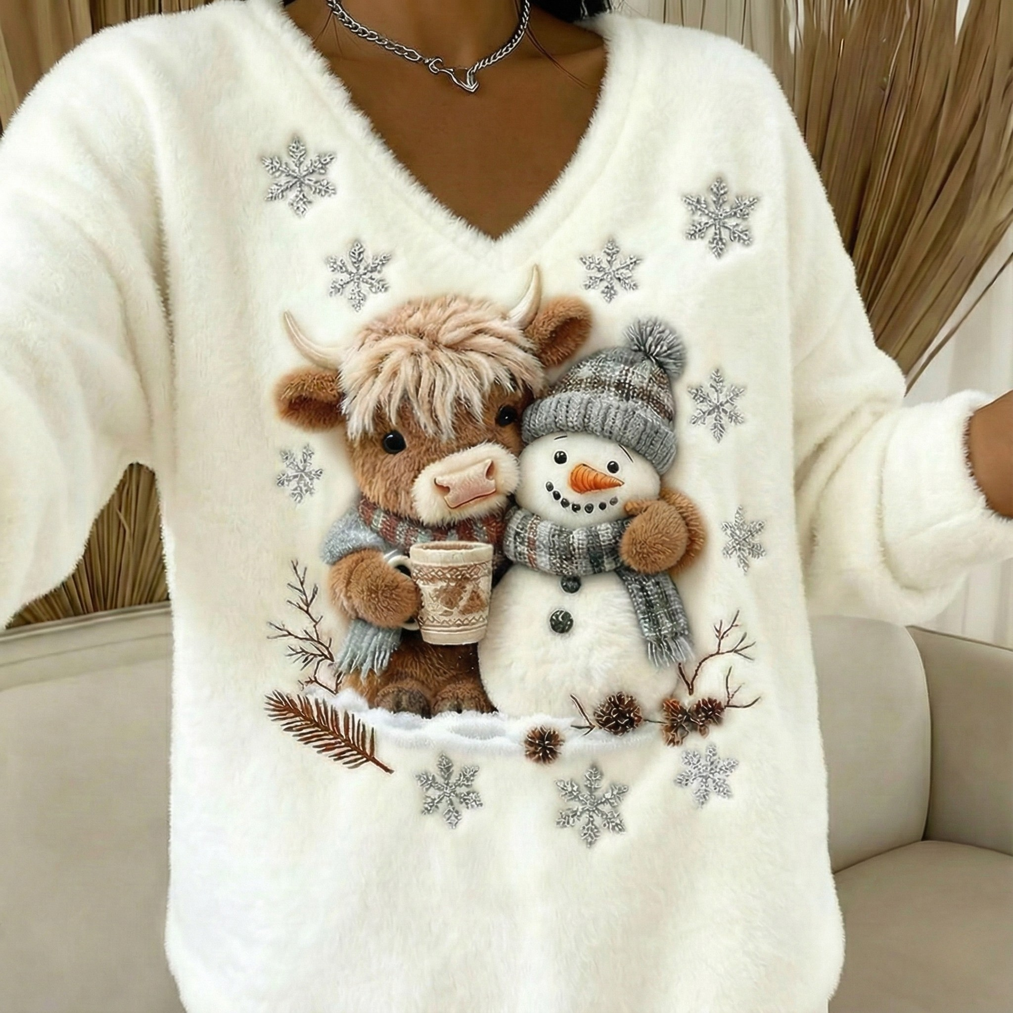 Christmas Fuzzy Friends Sweater
