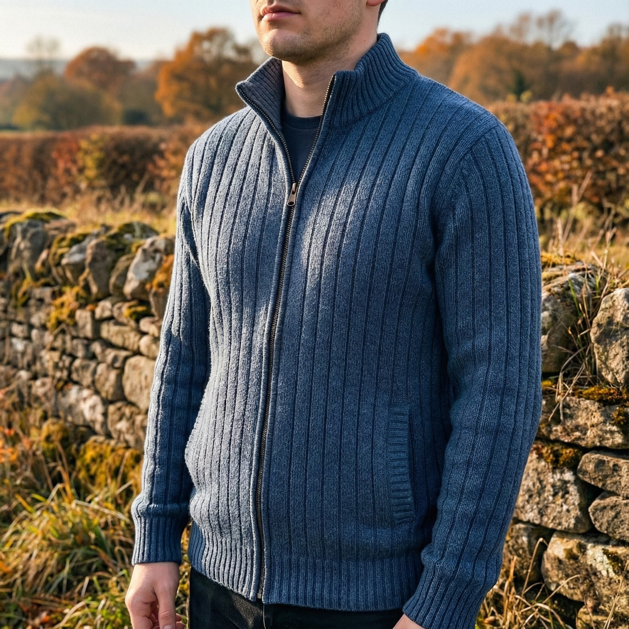 Ciedera Cashmere Zip Cardigan