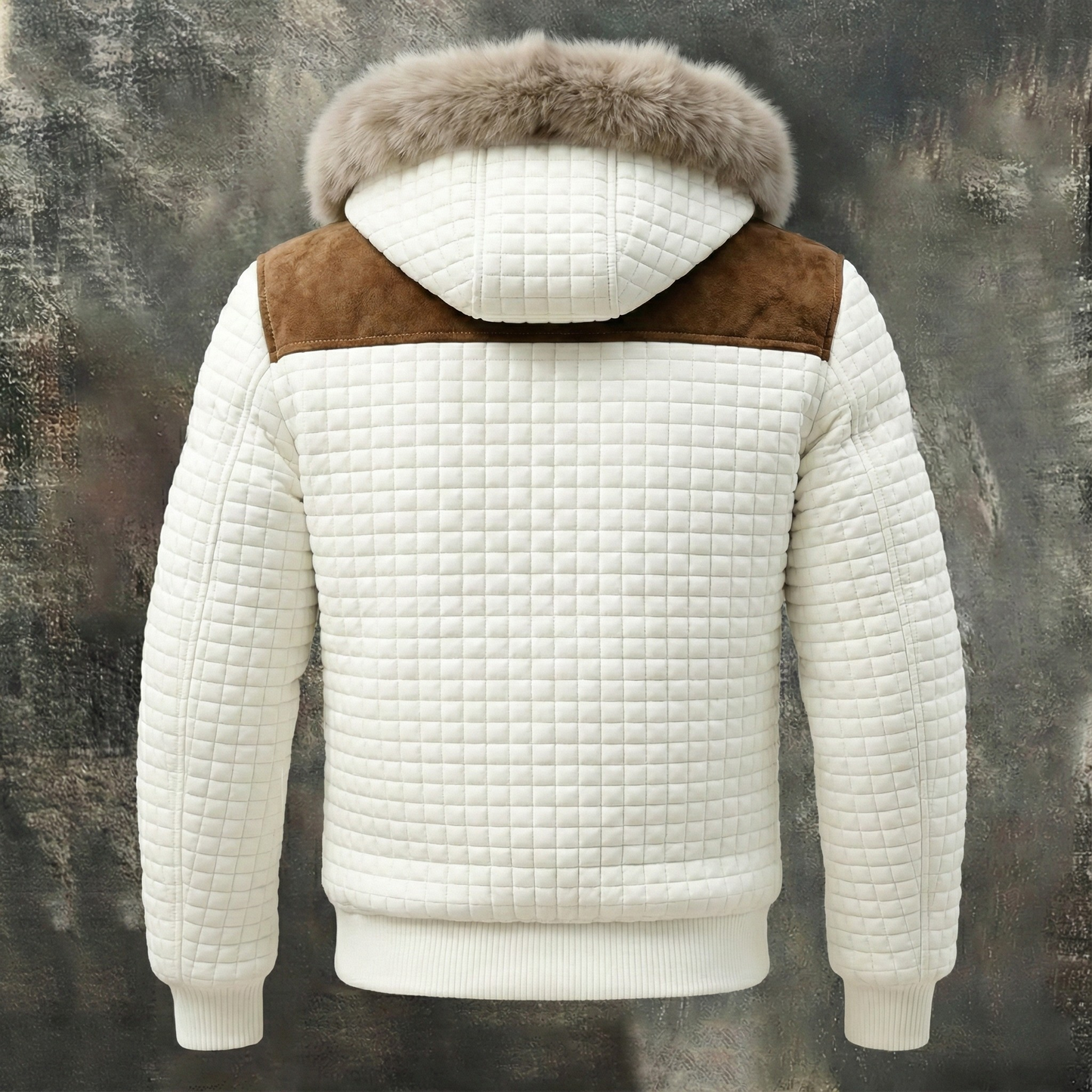 Quilted Sherpa Lined Hooded Winter Jacket