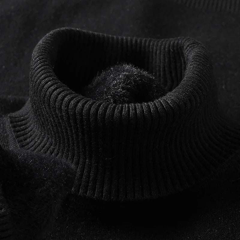 Classic Ribbed Turtleneck Sweater