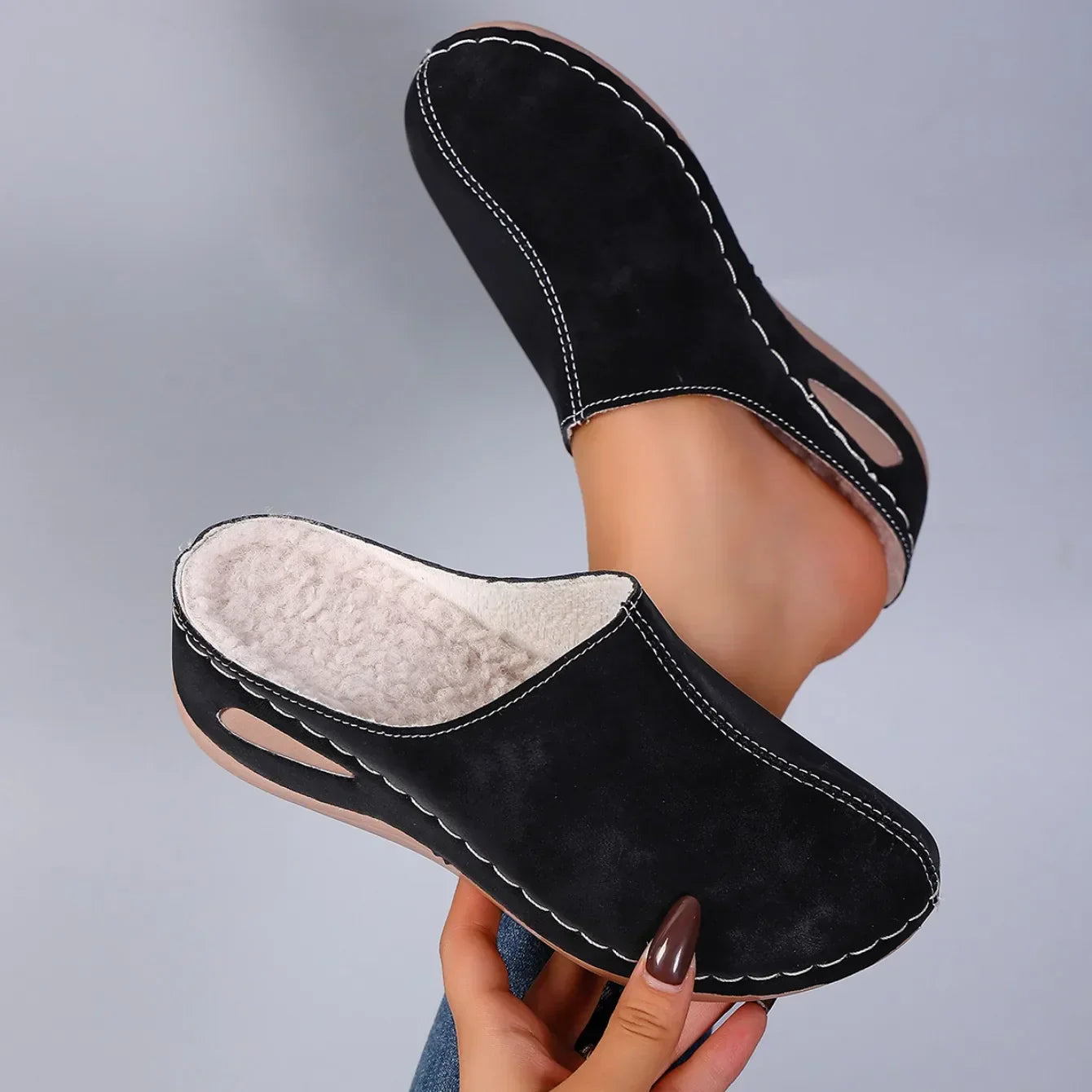 Lola Suede Orthopedic Slippers