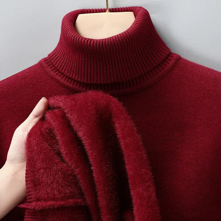 Classic Ribbed Turtleneck Sweater