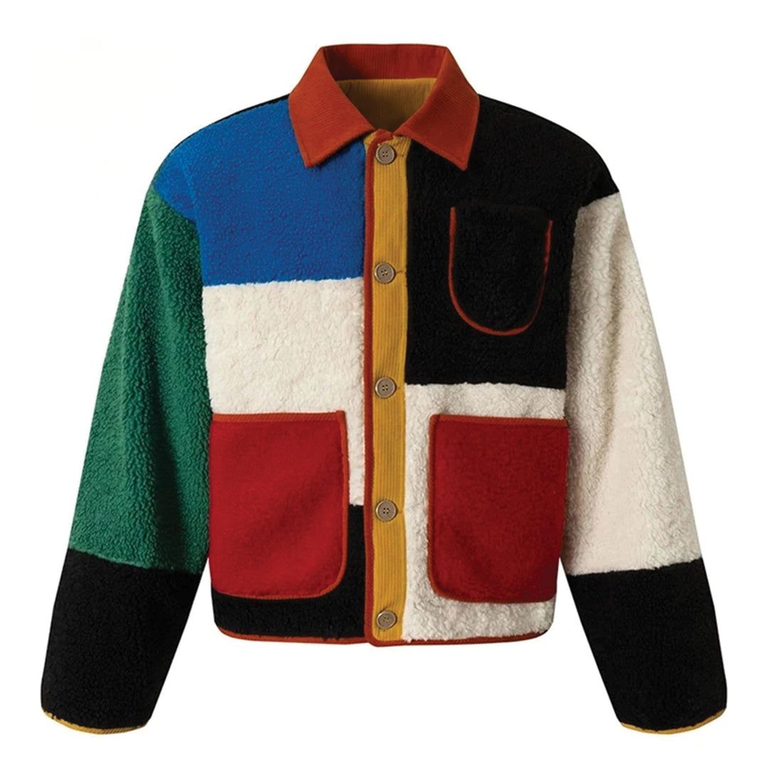Savoni Color-Block Fleece Jacket