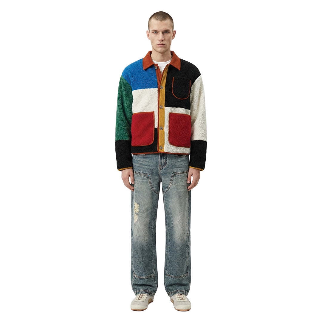 Savoni Color-Block Fleece Jacket
