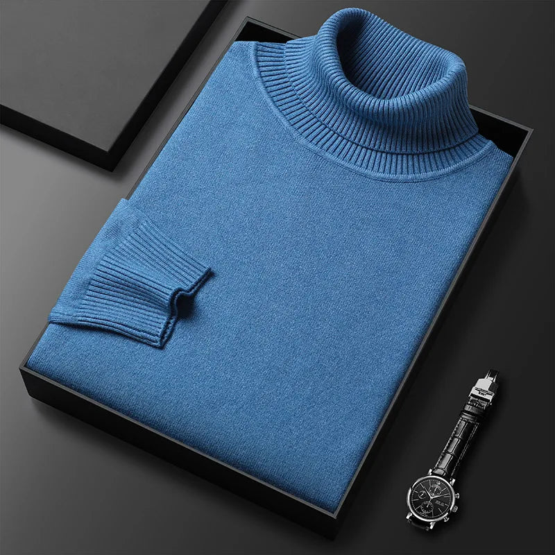 Classic Cashmere-Blend Turtleneck
