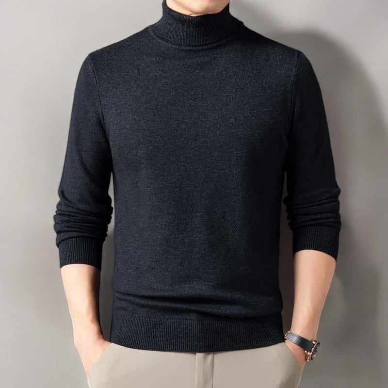 Classic Cashmere-Blend Turtleneck