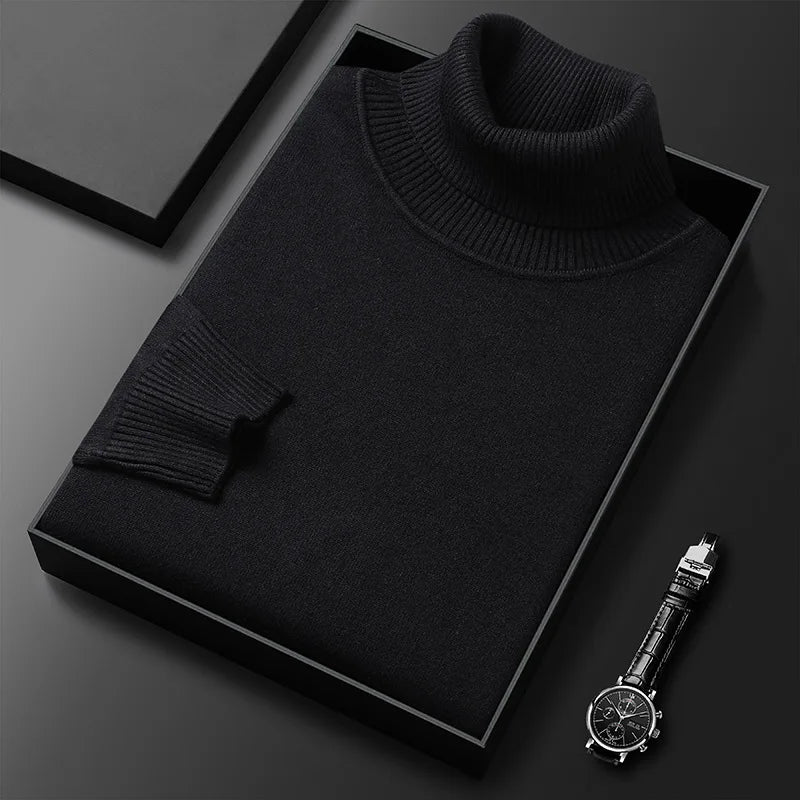 Classic Cashmere-Blend Turtleneck