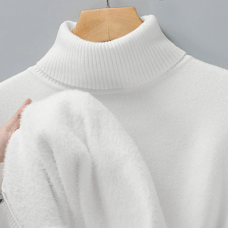 Classic Ribbed Turtleneck Sweater