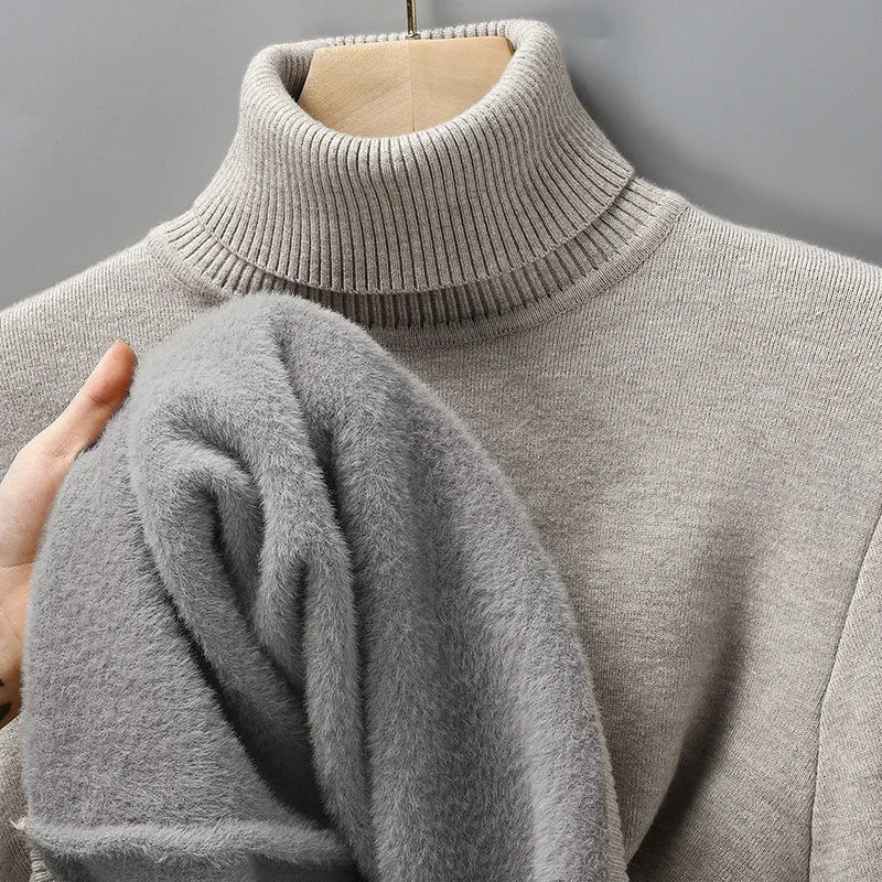 Classic Ribbed Turtleneck Sweater