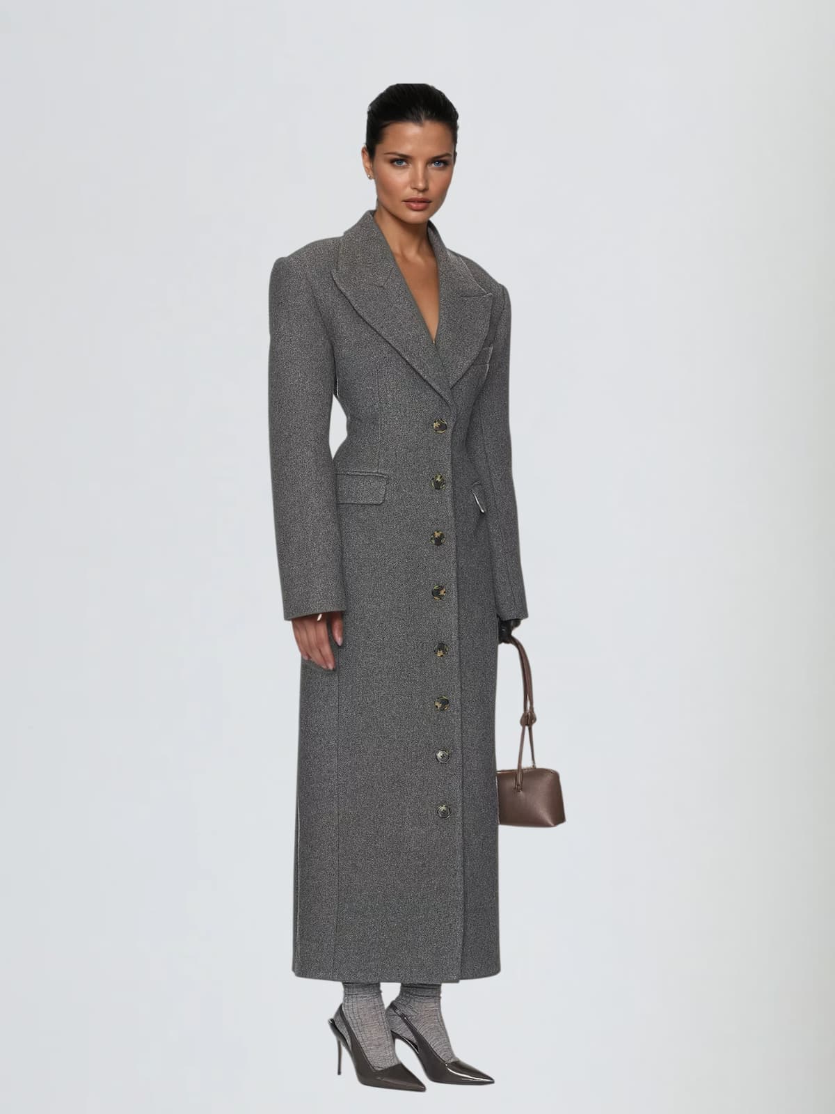 Talise Wool Blend Longline Coat