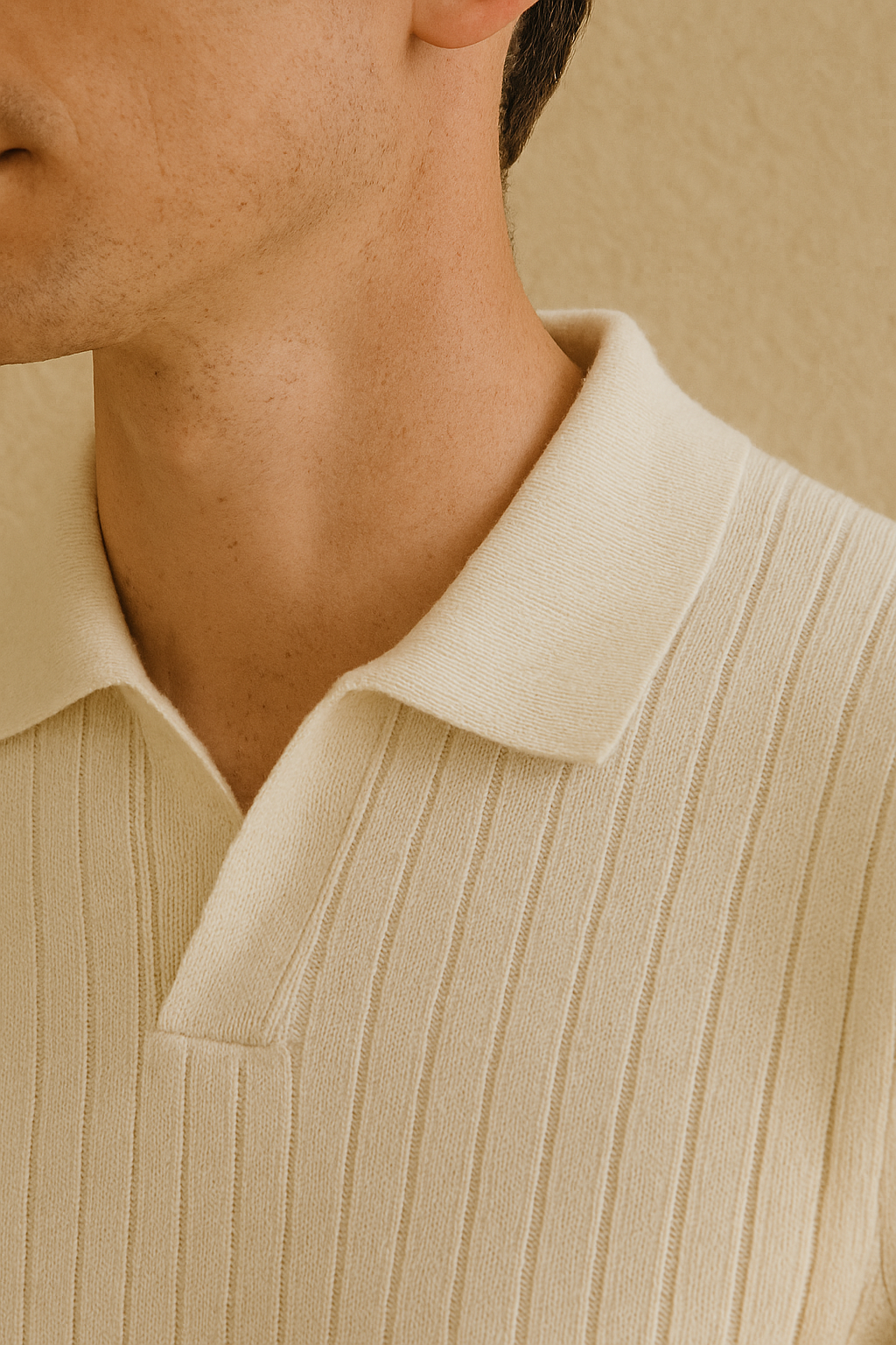 Ciedera Striped Long Sleeve Polo