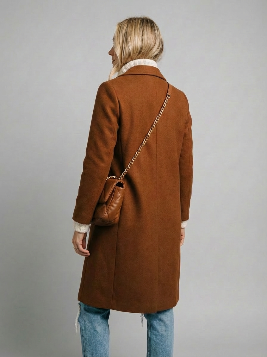 Annabel Classic Wool Blend Longline Coat