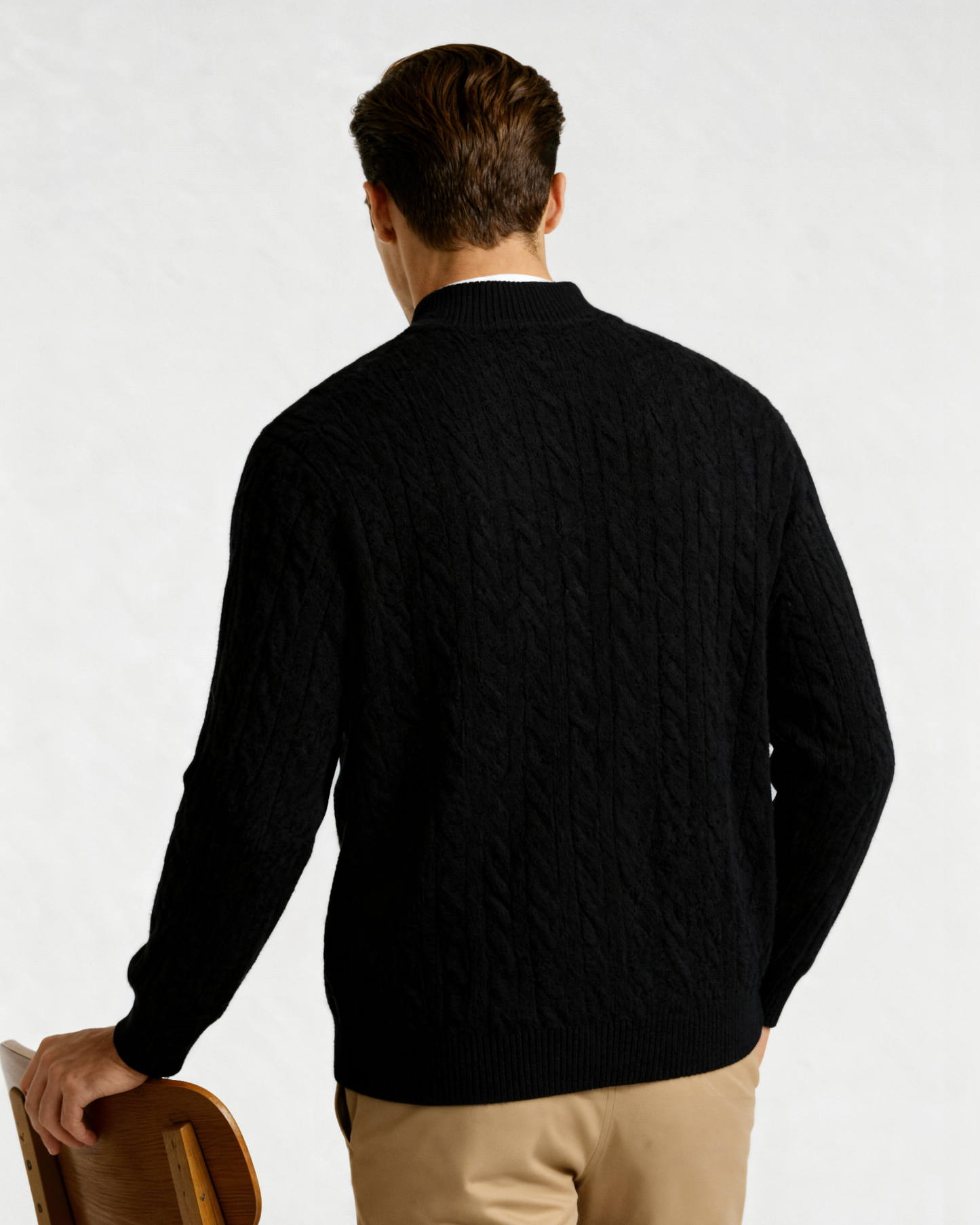 Ciedera Cashmere Woven Half Zip