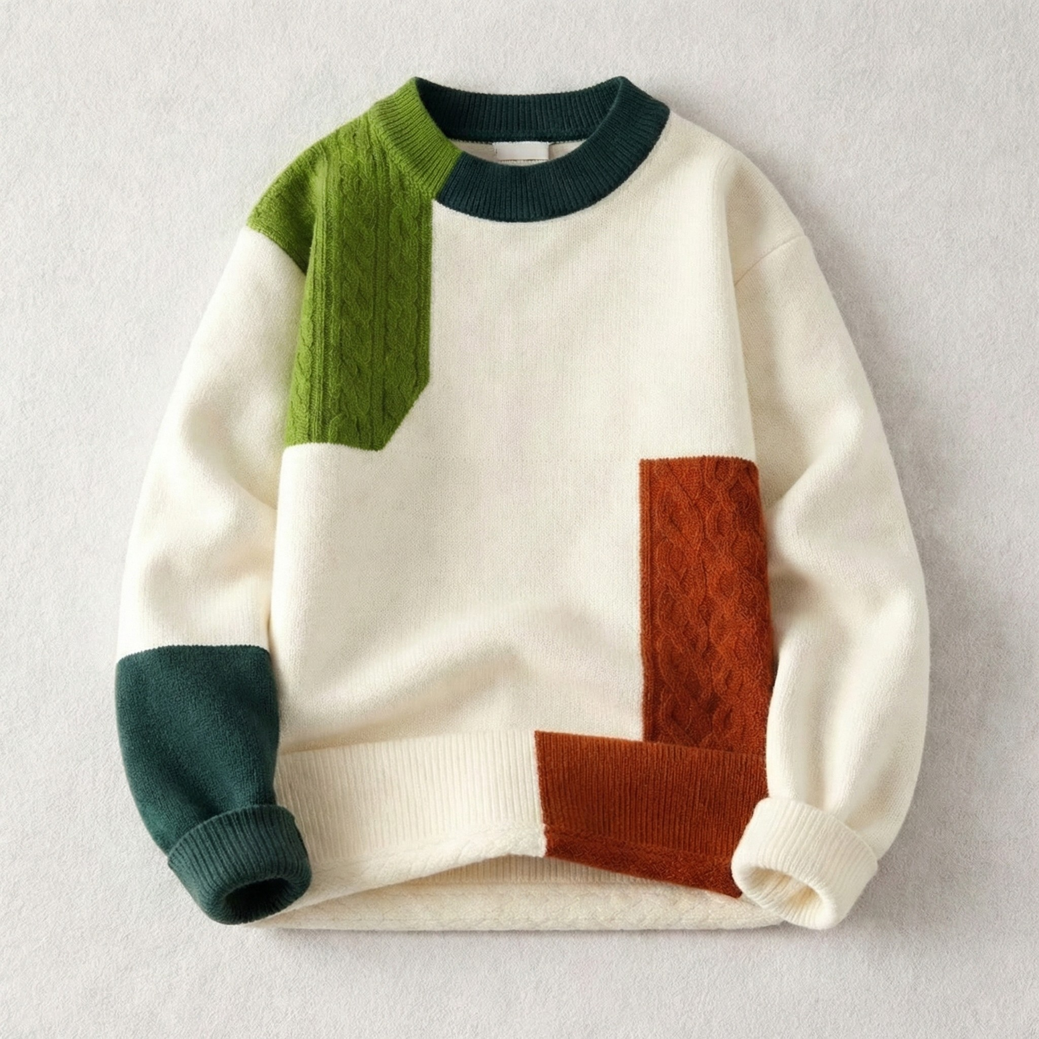 Thorne Color-Block Knit Sweater