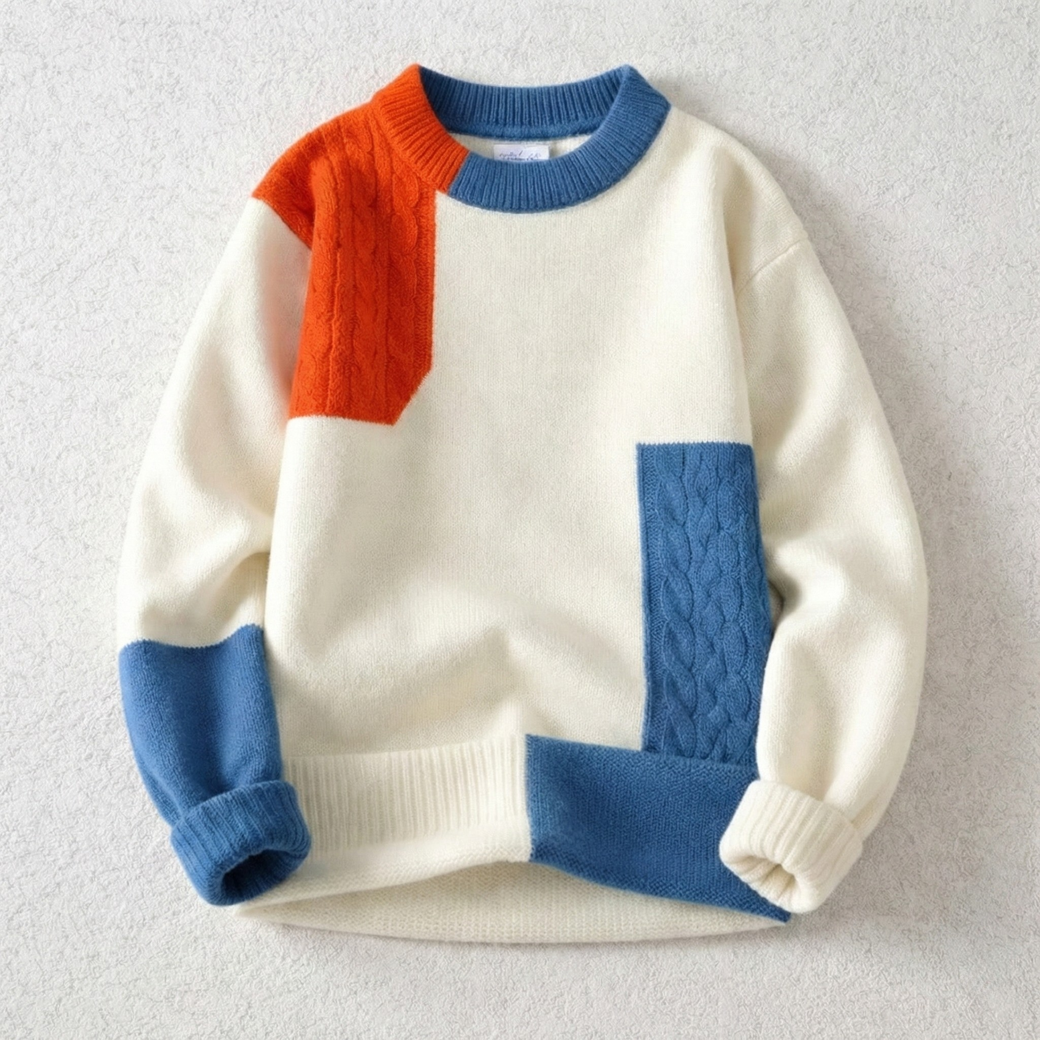 Thorne Color-Block Knit Sweater