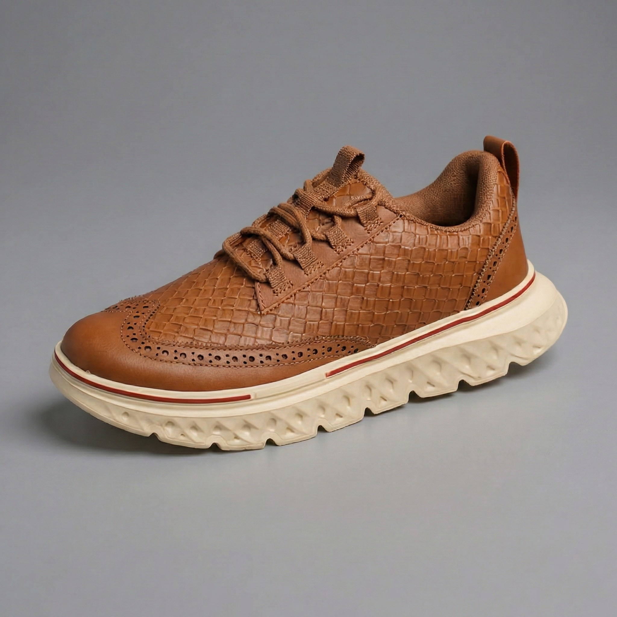 Grant Woven Leather Sneakers