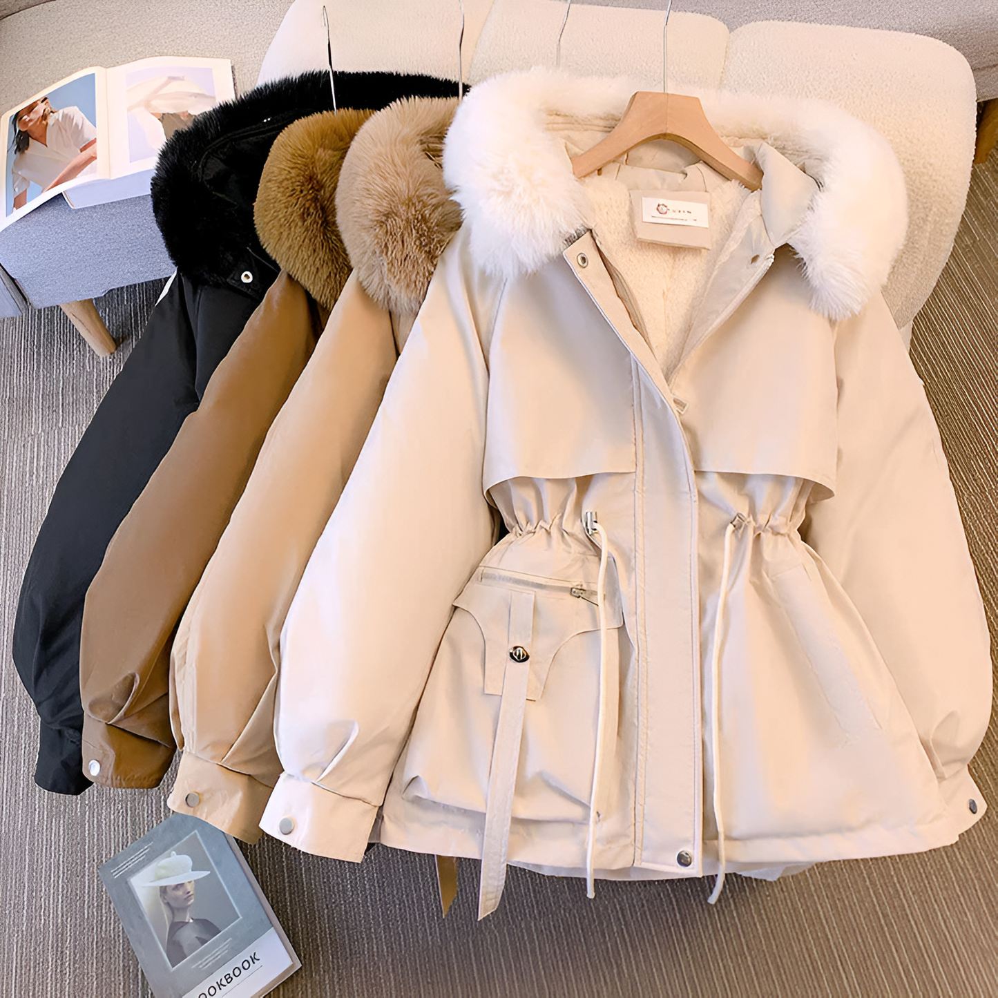 Luxury Faux-Fur Trim Winter Parka