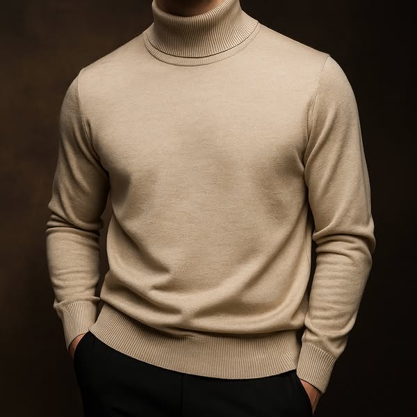 Classic Cashmere-Blend Turtleneck