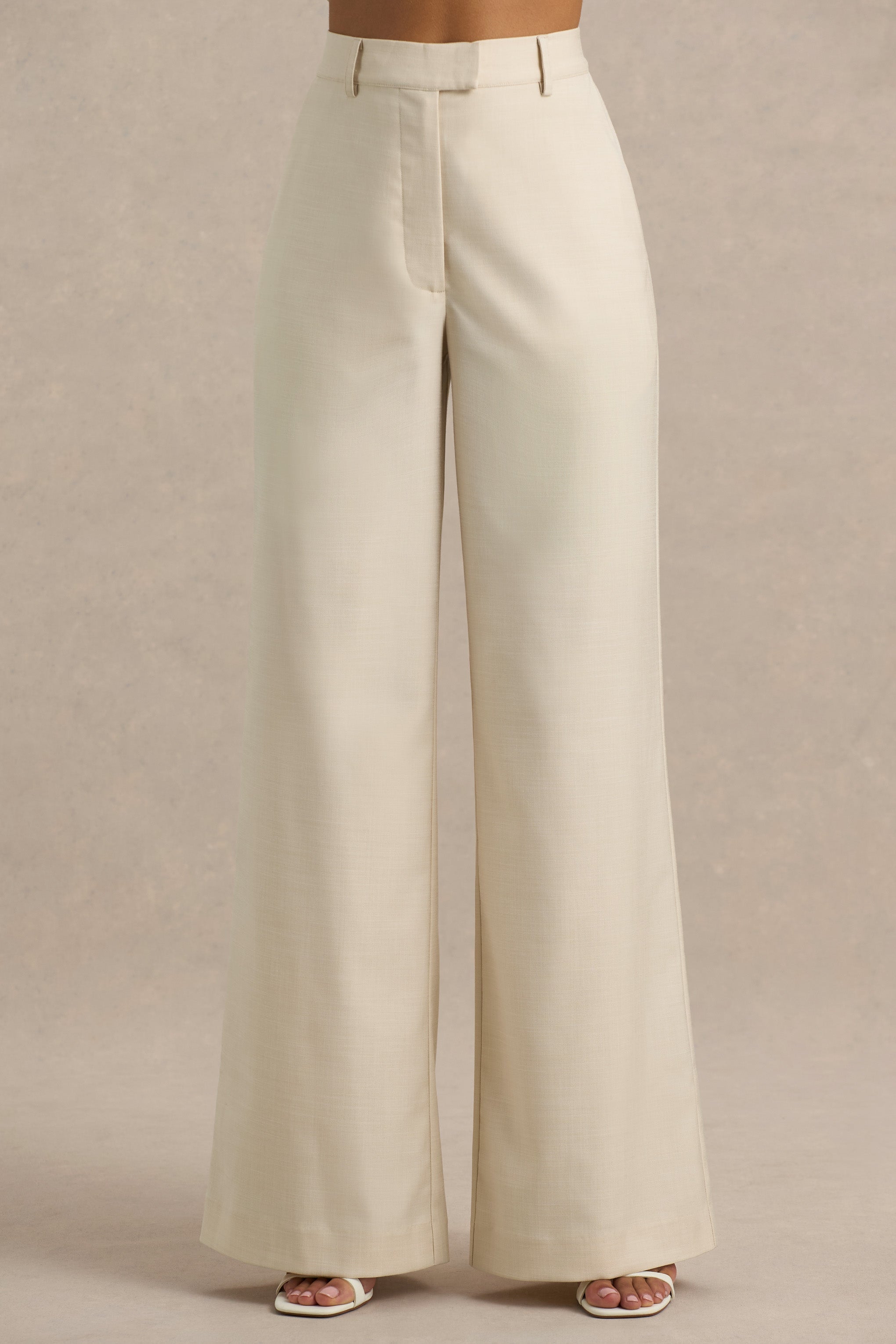 Ciedera Wide-Leg Trousers Sand