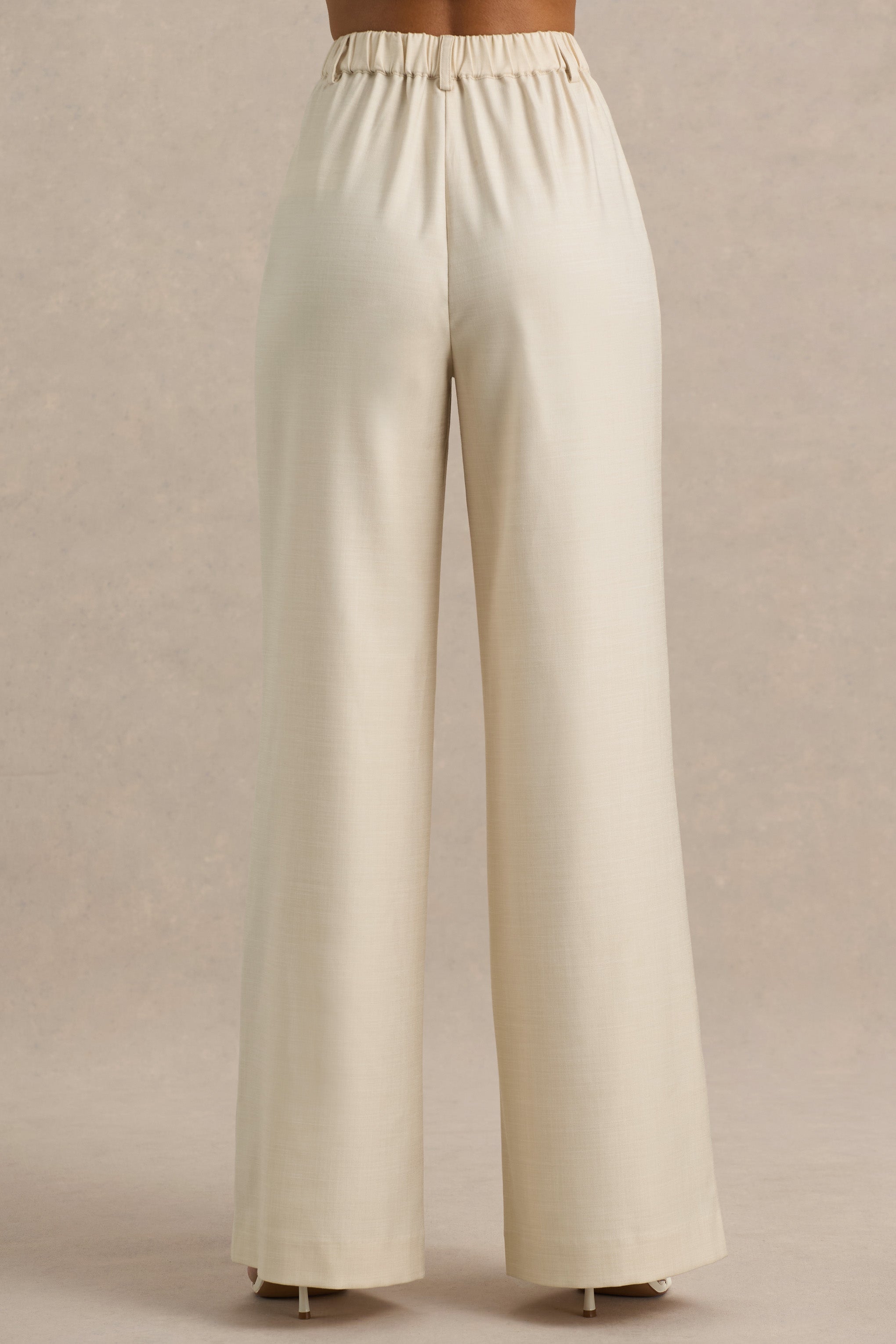 Ciedera Wide-Leg Trousers Sand