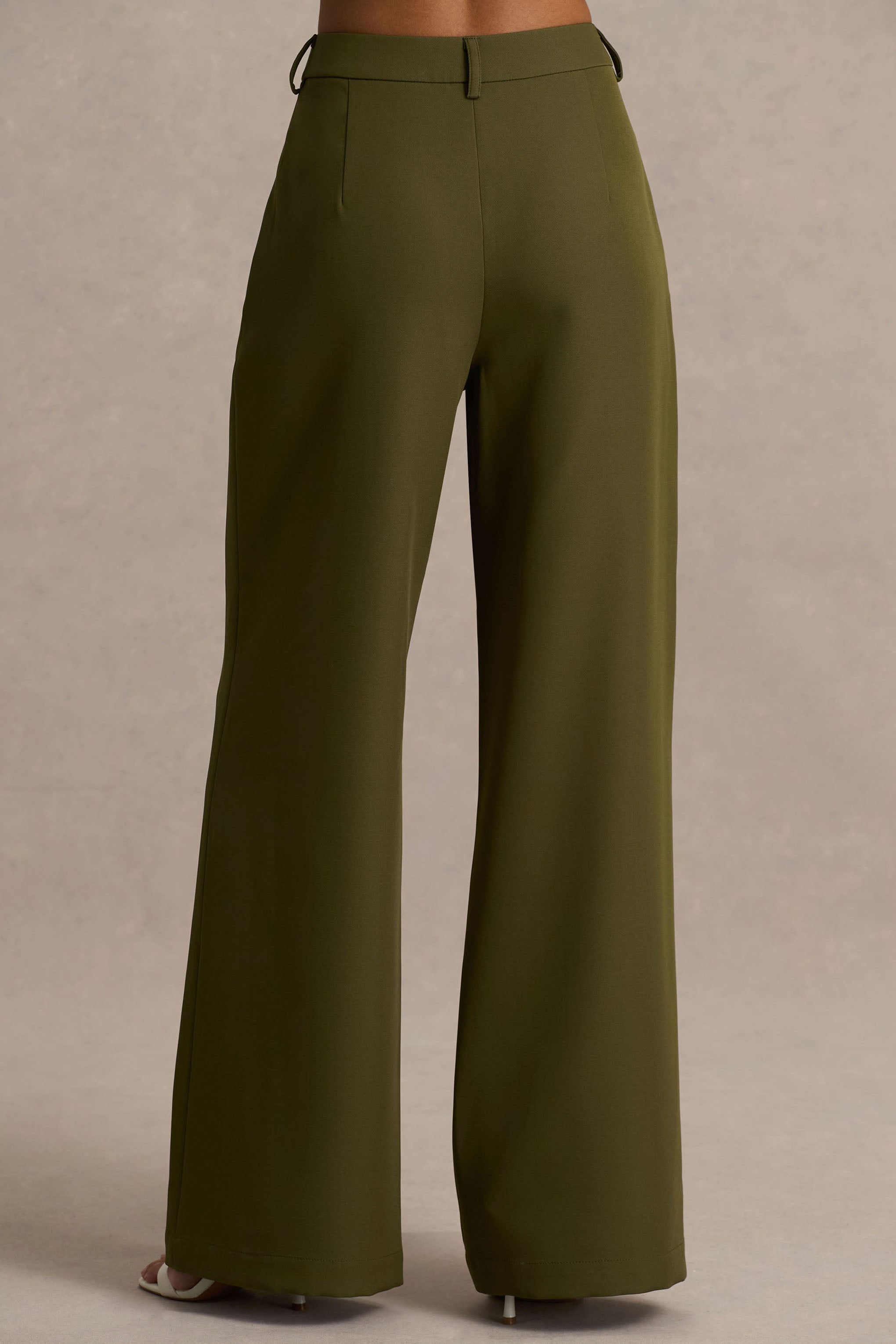 Ciedera Straight-Leg Trousers Olive