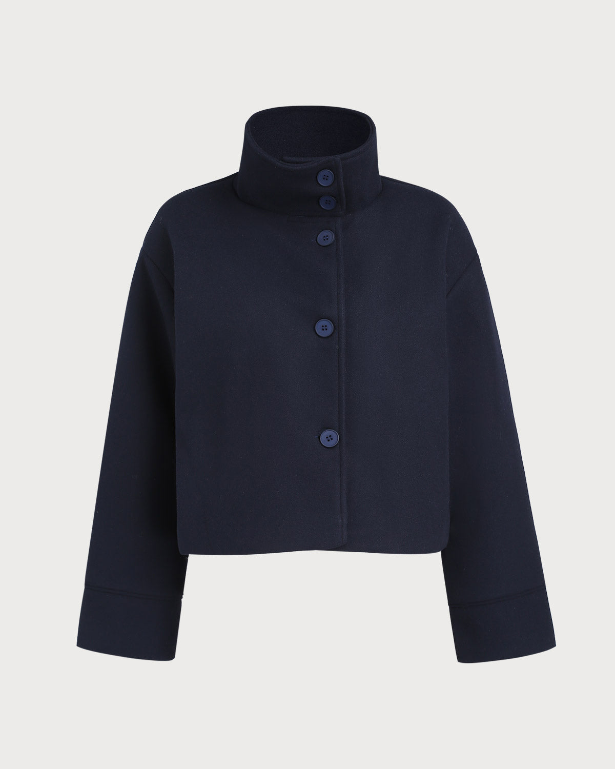 Ciedera Single Breasted Loose Jacket Blue