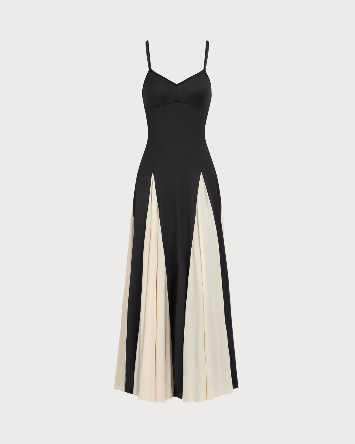Ciedera Maxi Dress Black Contrast