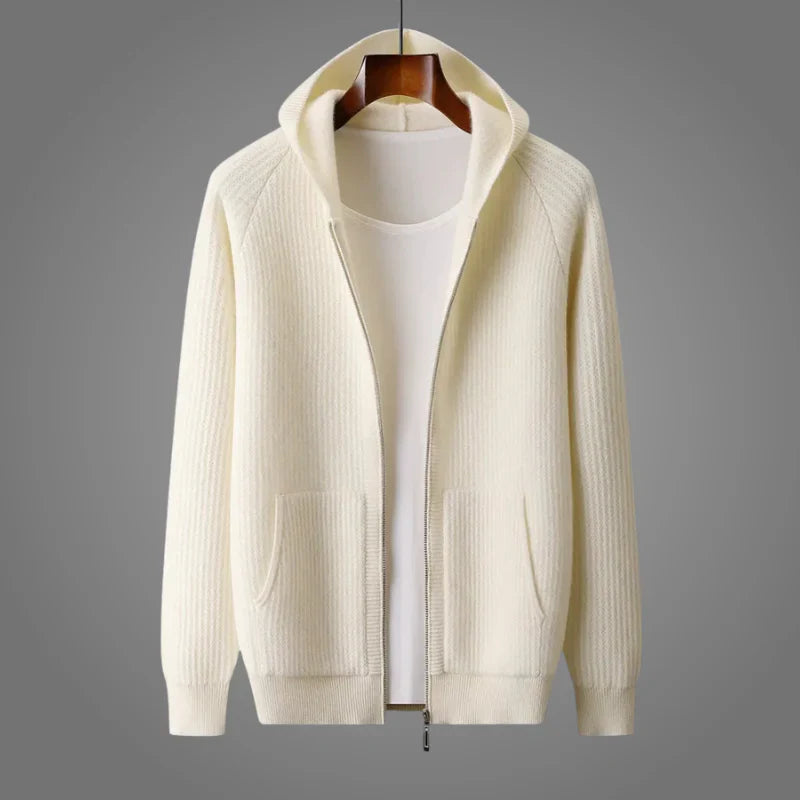 Ciedera Ribbed Zip Hoodie