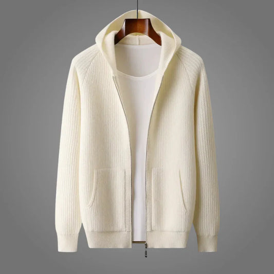 Ciedera Ribbed Zip Hoodie