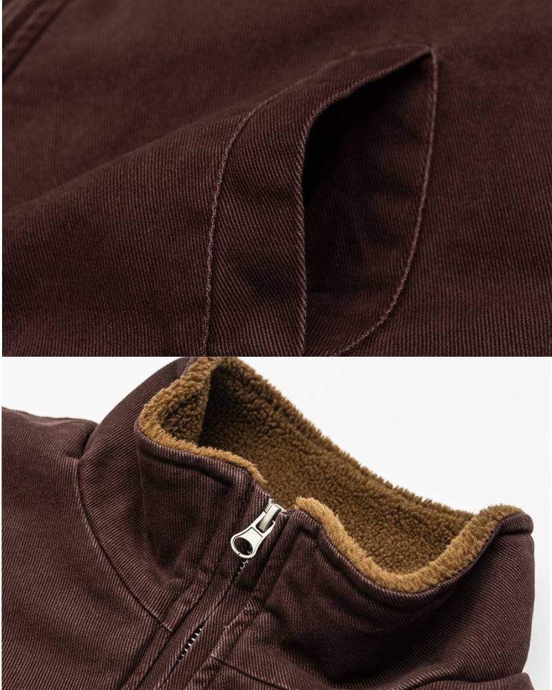 Milan Sherpa‑Lined Bomber Jacket