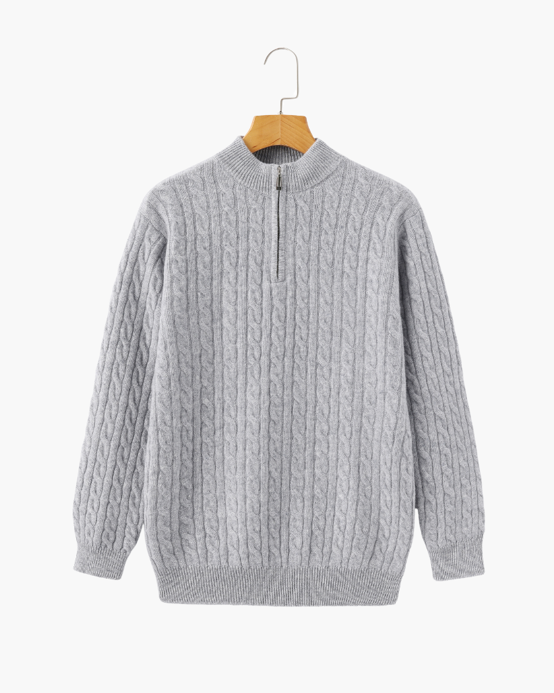Ciedera Cashmere Woven Half Zip