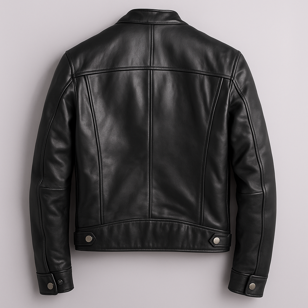 Hudson Classic Leather Biker Jacket