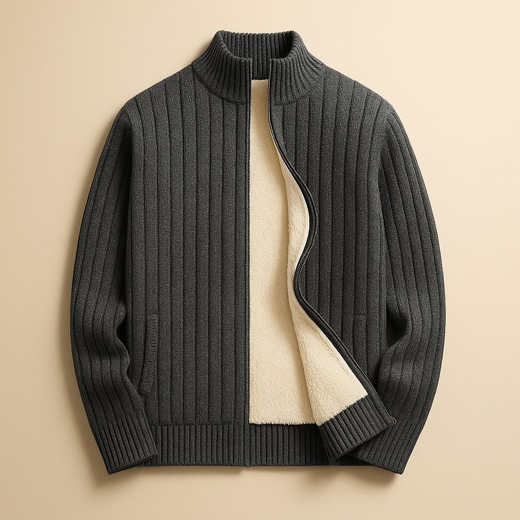 Ciedera Cashmere Zip Cardigan