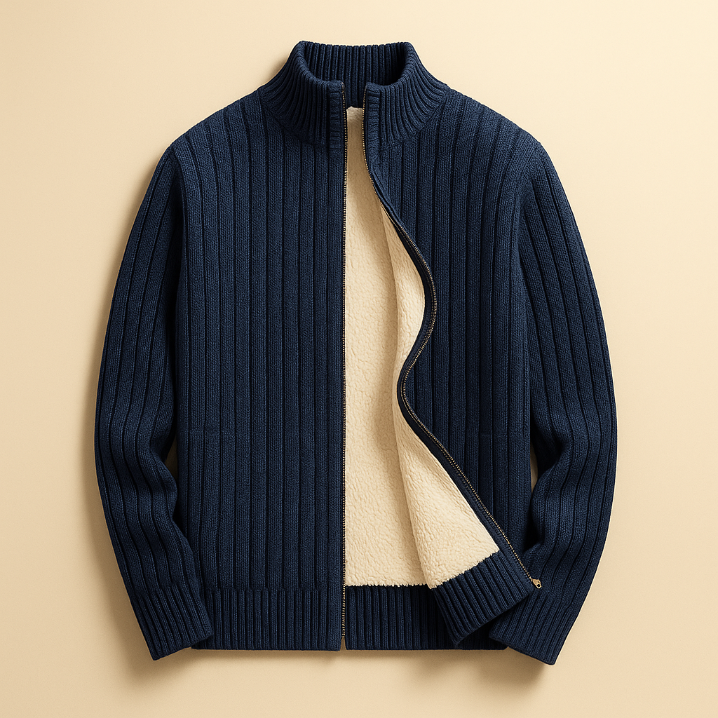 Ciedera Cashmere Zip Cardigan