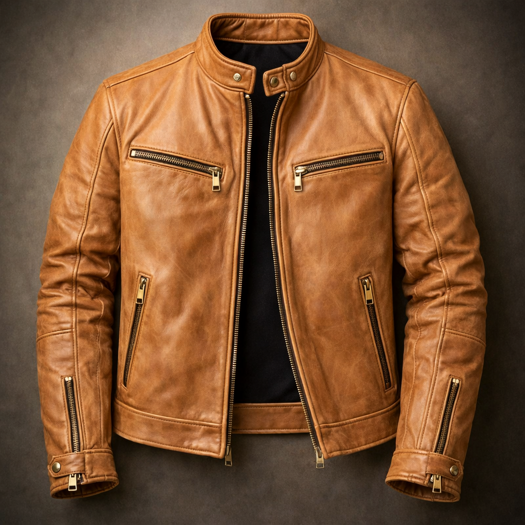 Henley Vintage Leather Jacket