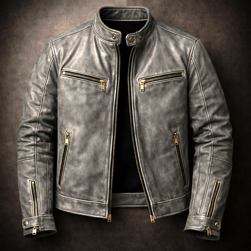 Henley Vintage Leather Jacket