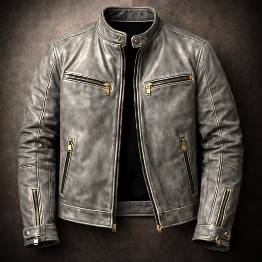 Henley Vintage Leather Jacket