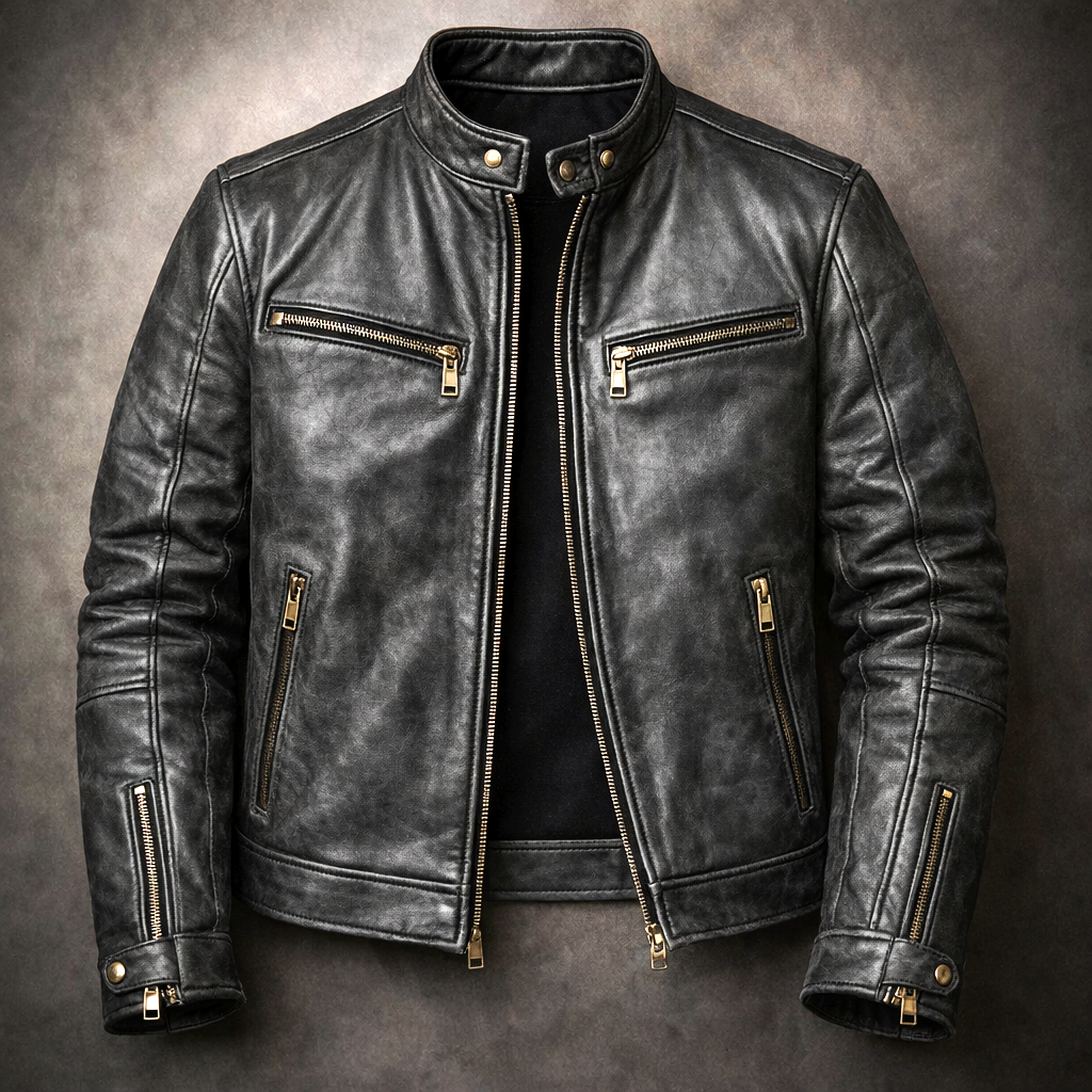 Henley Vintage Leather Jacket